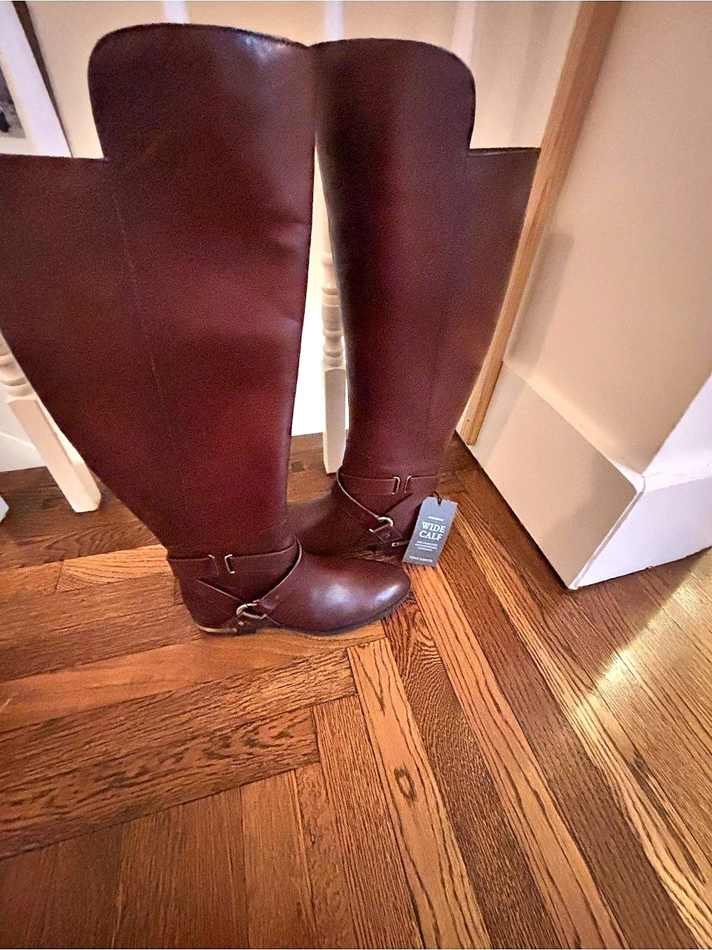Vince Camuto Preshent2 Wide Calf Boot Tie-Dye Leather Boots US 8M- Wide Leg